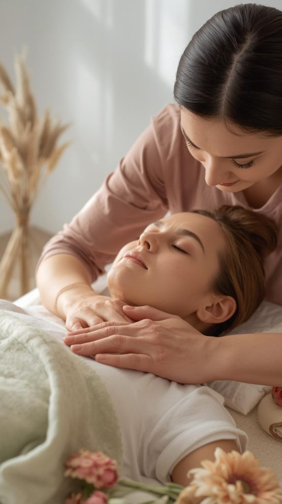 idée cadeau de naissance massage à domicile post-partum