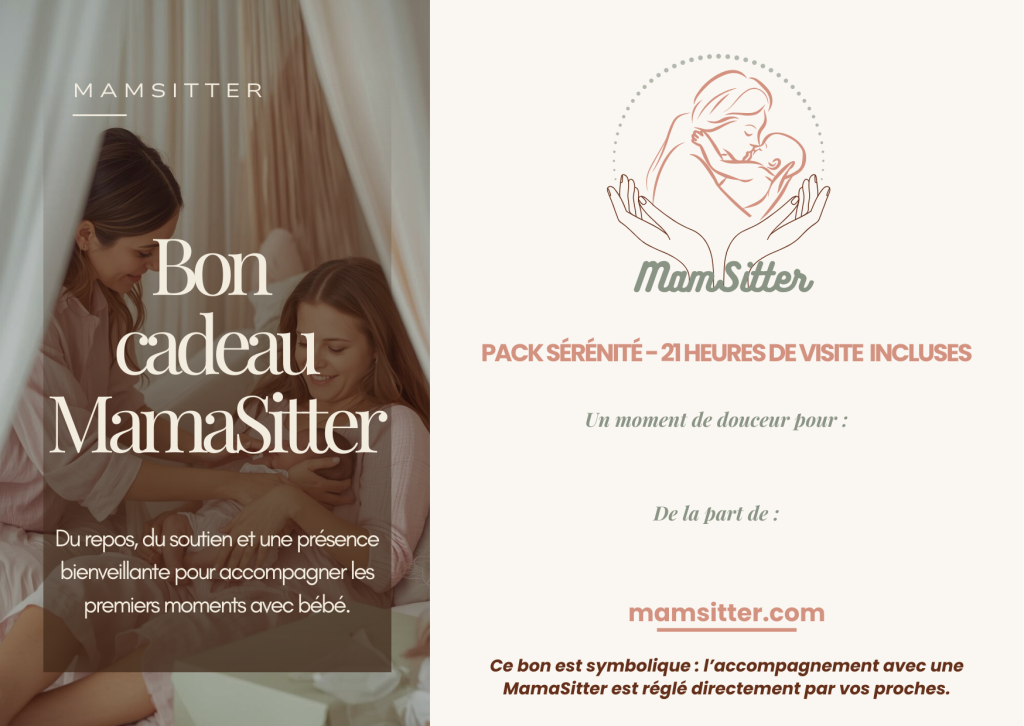 bon cadeau de naissance mamsitter pack sérénité